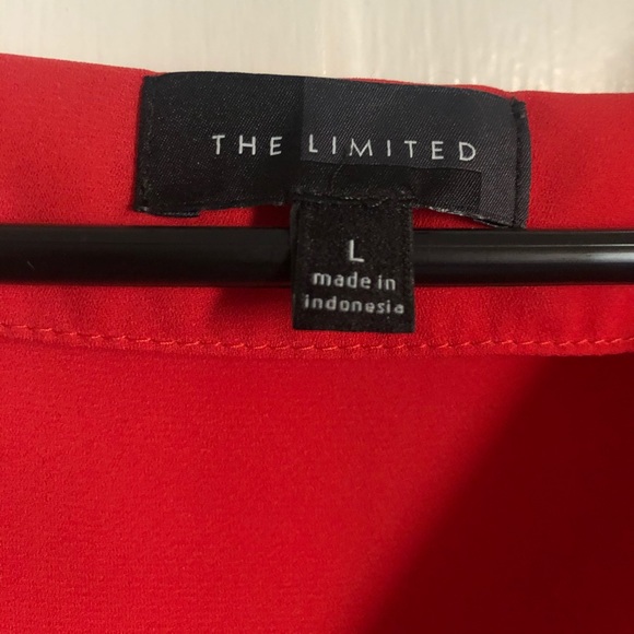 The Limited Red Blouse with Gold Accent Buttons - Picture 5 of 6